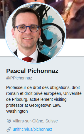Prof.Pascal Pichonnaz (Fribourg Uni)